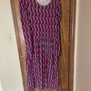 Boden Colorful Abstract Pattern Dress